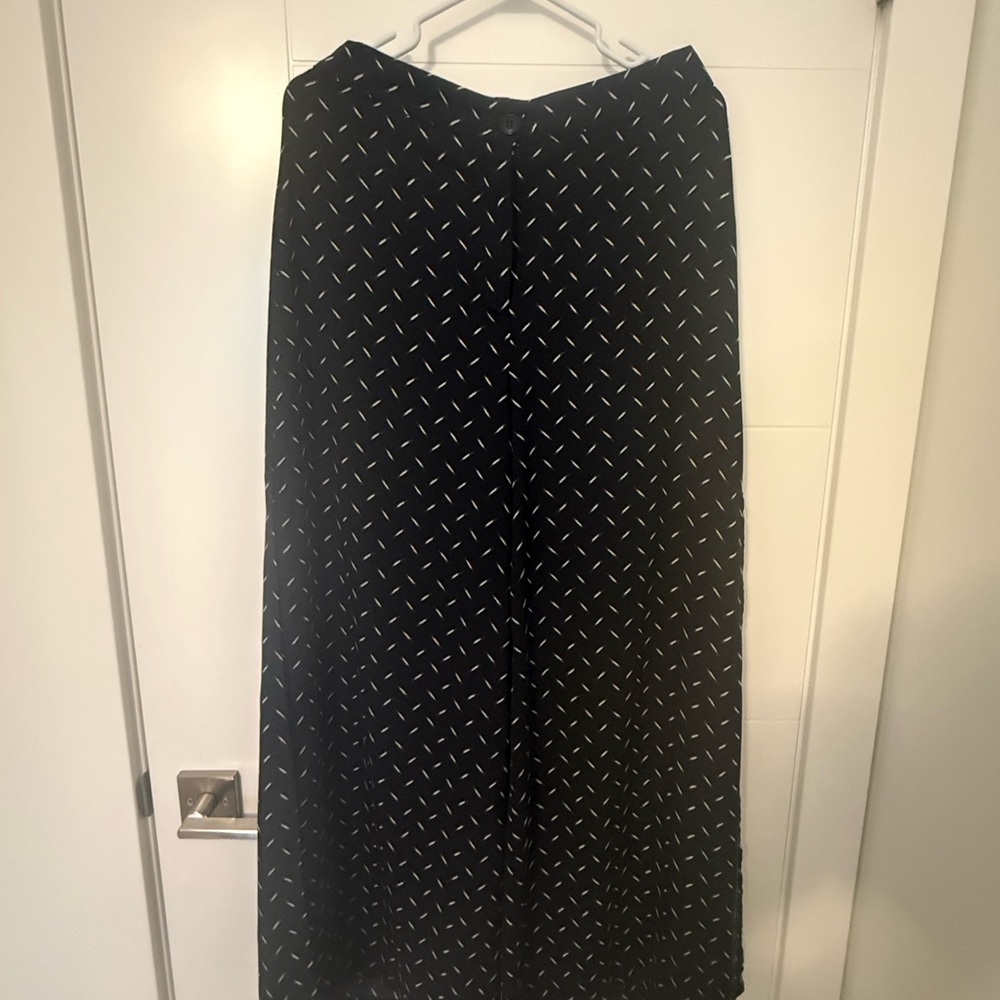 Elegant Black Patterned Women's trousers